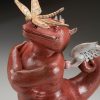 Dragon Dragon "RED" a sculpture of Michael Parkes (Close up)