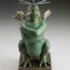 Dragon Dragon "Green" a sculpture of Michael Parkes (Front)