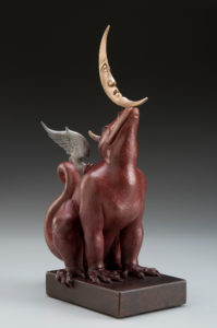 Moonbeam Dragon "Red" a sculpture of Michael Parkes