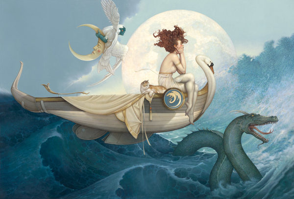 Giclee of Michael Parkes, Journey Home