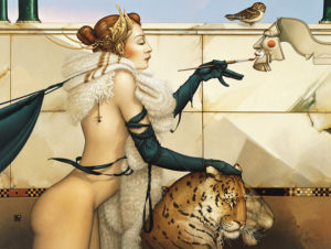 Michael Parkes - The Creation, canvas giclee