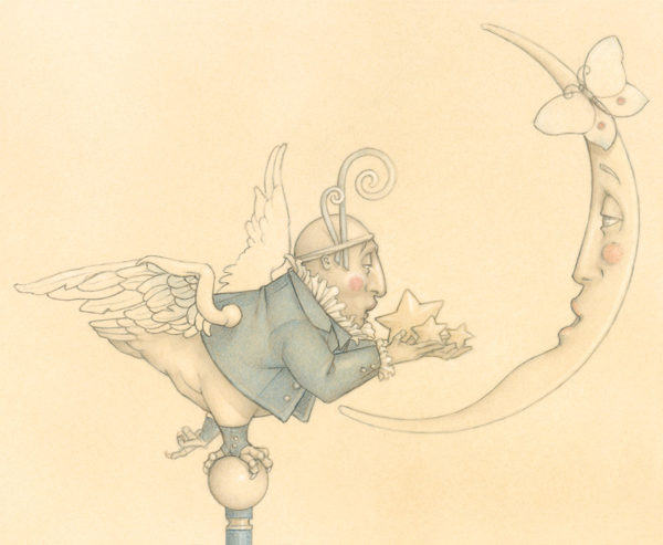 Giclee of Michael Parkes, Gift for a Sad Moon
