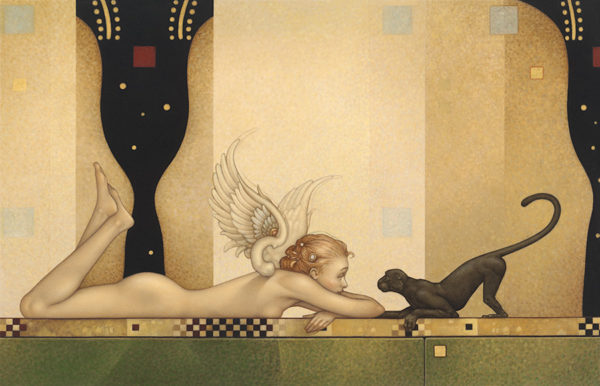 Michael Parkes - See No Evil, canvas giclee