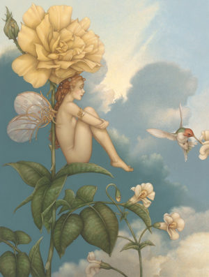 Michael Parkes - Shade of the Rose, canvas giclee