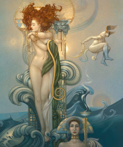 Michael Parkes - Venus, canvas giclee