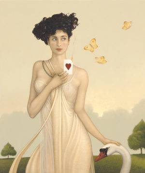 Giclee of Michael Parkes, I Give You My Heart