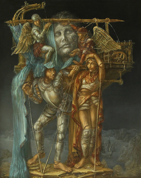 An artwork of A. Müller-Jontschewa, called Bergung Apoll