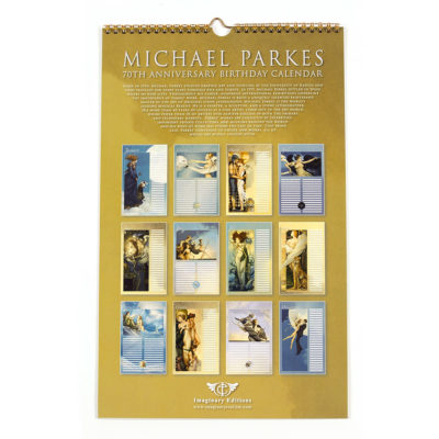 Michael Parkes Calendar of his 70th Anniversary, Back