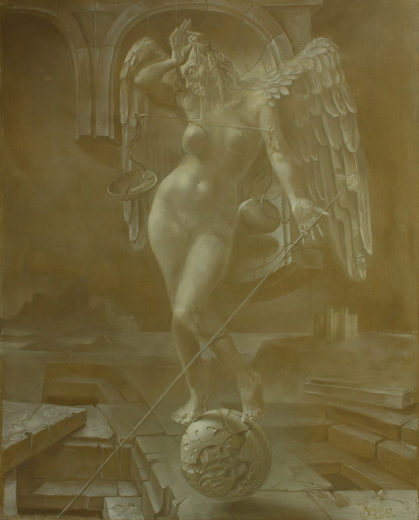 An artwork of Hans-Peter Müller, called Castel del Monte