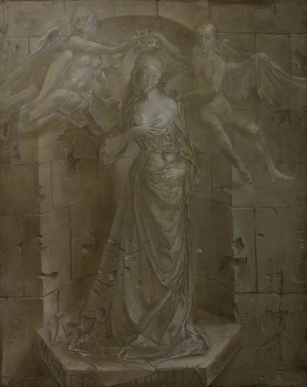An artwork of Hans-Peter Müller, called La Madeleine