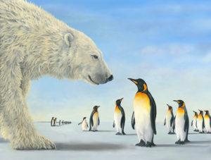 Meeting on the Ice, an artwork of Robert Bissel