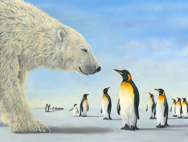 An artwork from Robert Bissell, called Meeting on the Ices