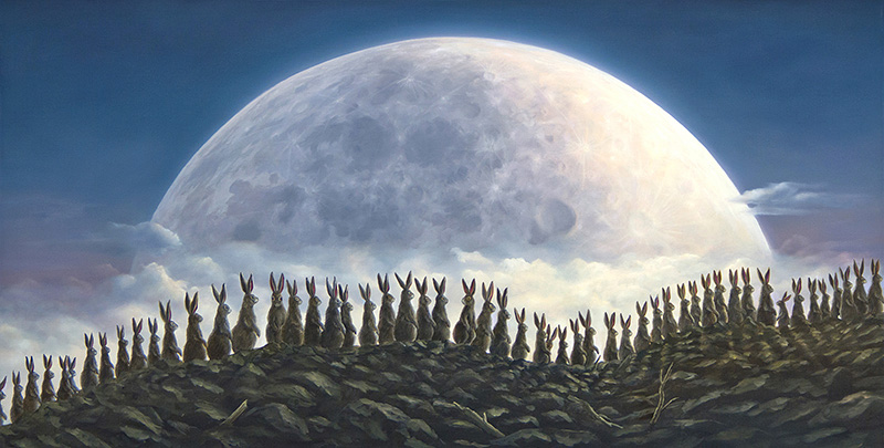 An artwork from Robert Bissell, called Moonwalkers