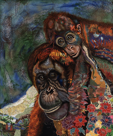Apes an artwork of Jacqueline Nieuwendijkne Nieuwendijk