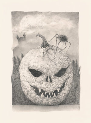 A Limited Edition paper print of Marcel Bakker - Pumpkin Terror
