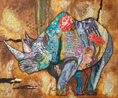 Rhino an artwork of Jacqueline NieuwendijkNieuwendijk