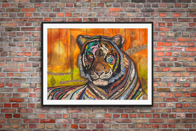 Limited Edition "Tiger" on paper