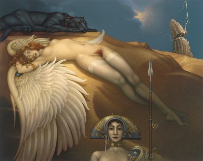 Canvas Giclee of Michael Parkes Fallen Angel