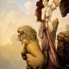 Canvas Giclee of Michael Parkes The Last Lion