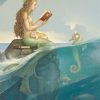 Canvas Giclee of Michael Parkes Mermaid Secret Deluxe