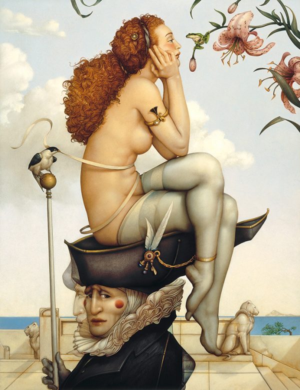 Canvas Giclee of Michael Parkes Summer and Winter