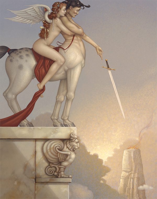 Canvas Giclee of Michael Parkes The Centaur