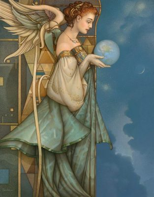 Giclee of Michael Parkes the Guardian
