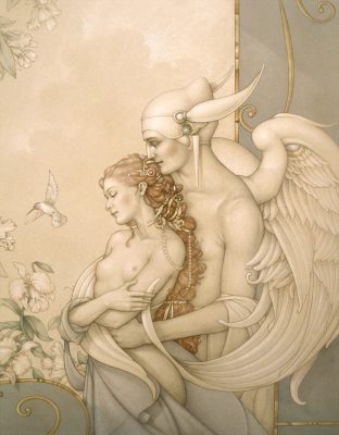 Paper Giclee of Michael Parkes There Must Be An Angel