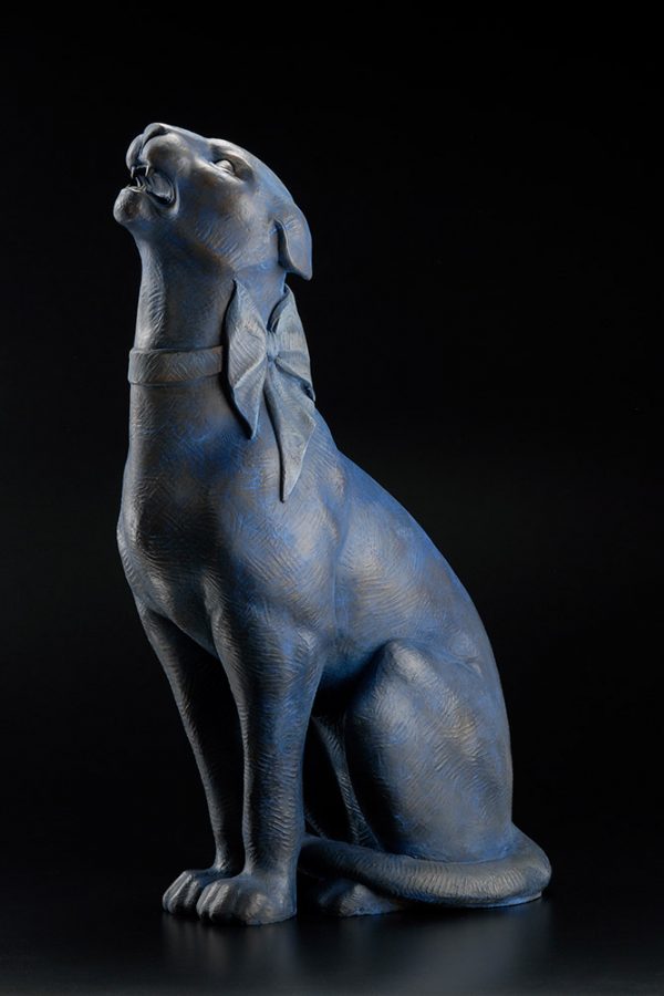 A sculpture of Michael Parkes called Bella Blue