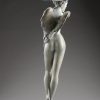 A sculpture of Michael Parkes called Guardian Bronze (Rear)