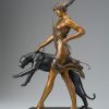A sculpture of Michael Parkes called Goddess of the Hunt (Right)