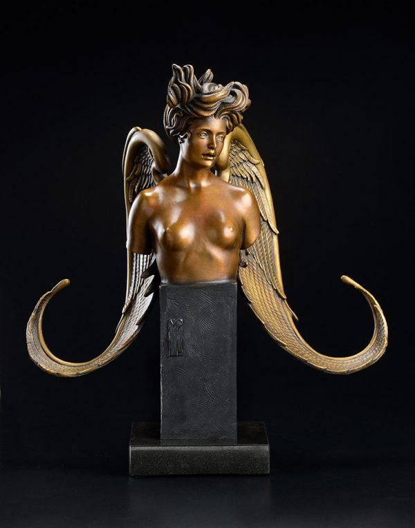 A sculpture of Michael Parkes called The Muse (Front)