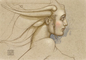 Paper Giclee of Michael Parkes Angel Study