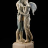 Bronze Custom Patina Sculpture of Michael Parkes Last Peony (Beauty in Bronze)