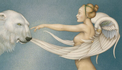 Canvas Giclee of Michael Parkes Polar Wings