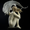 Bronze Custom Patina Sculpture of Michael Parkes Summer Storm - rear