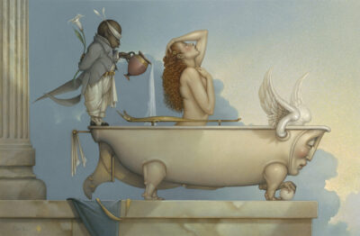 Canvas Giclee of Michael Parkes The Bath