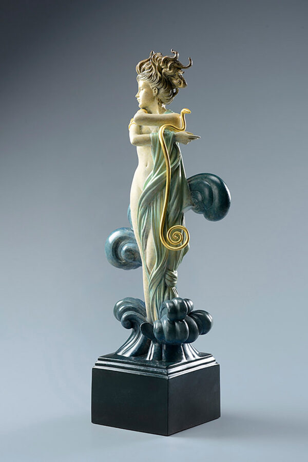 Bronze Custom Patina Sculpture of Michael Parkes Venus