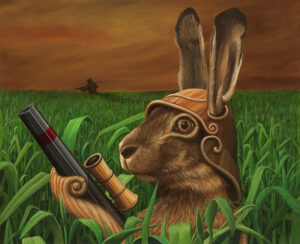 Giclee of Peter van Oostzanen Hunting Hare