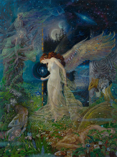 An artwork from Kinuko Y Craft, called Elfland