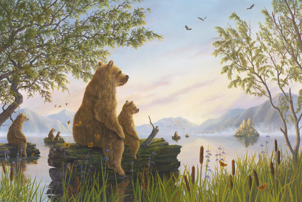 Deluxe Canvas Giclee of Robert Bissell The Crossing