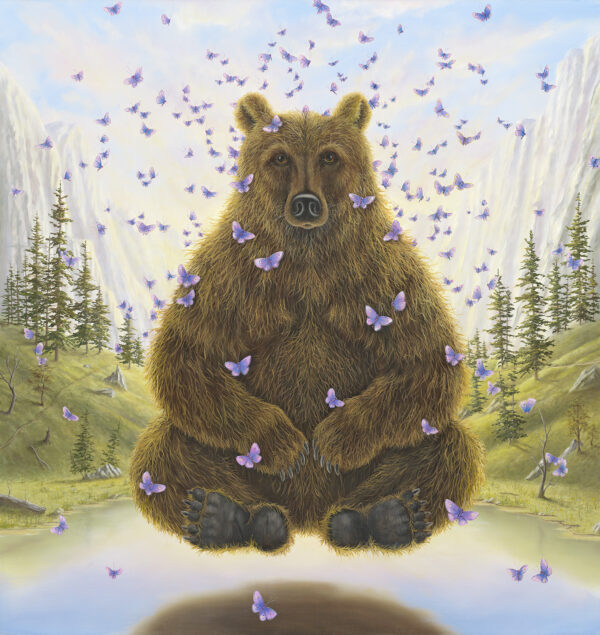 Deluxe Canvas Giclee of Robert Bissell The Yogi